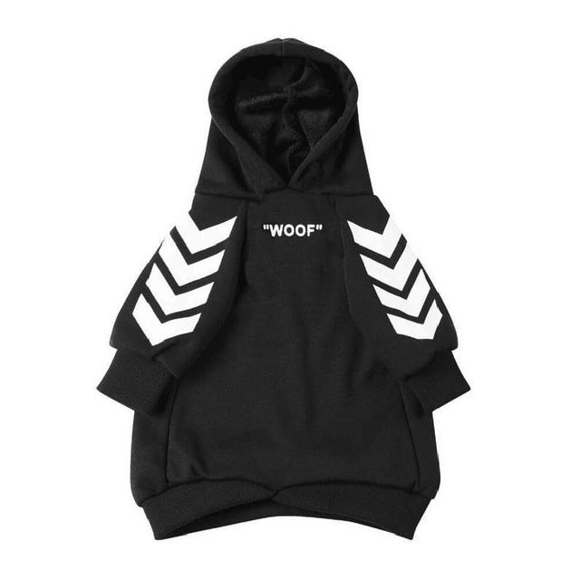 “Off-woof” Winter dog jacket hood