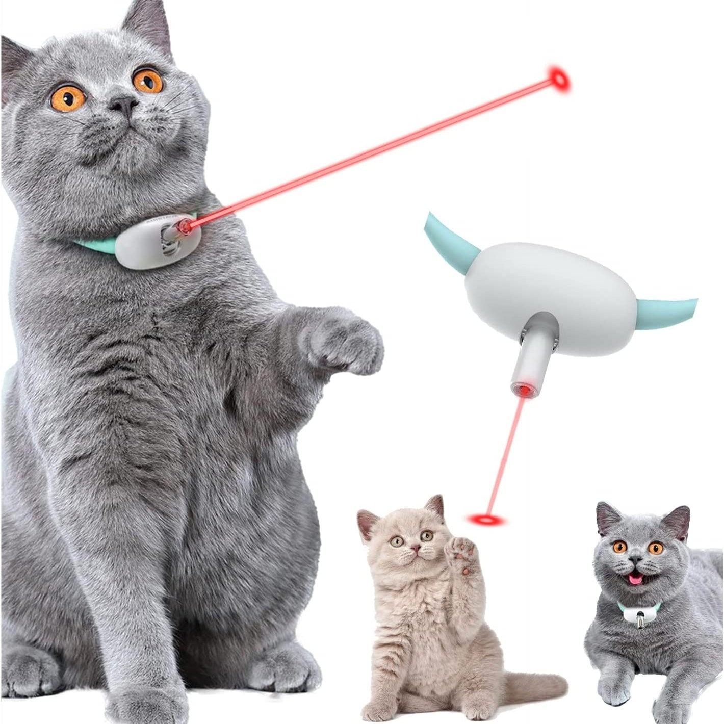 Automatic Cat Toy Smart Laser Cat Collar