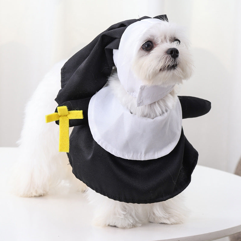 Pet Halloween Costume / Nun Dress Up